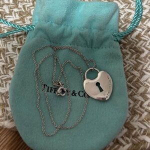 Tiffany & Co. Silver Heart Pendant Necklace